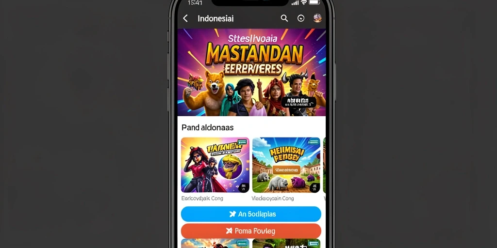Tangkapan layar menunjukkan karakter unik JKTJKT.