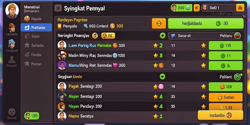 Tampilan antarmuka pengguna yang modern dan sederhana.