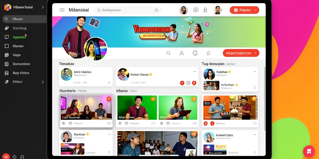 Tampilan utama permainan dengan berbagai pilihan slot.