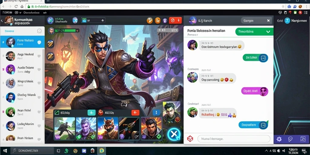 Screenshot menampilkan karakter utama dalam petualangan.