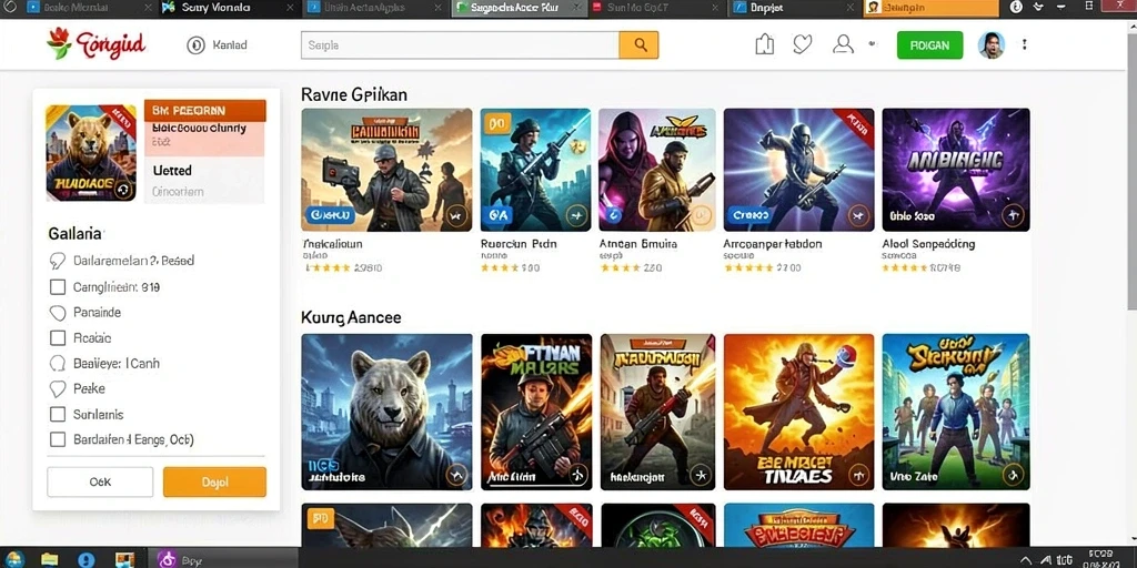 Tampilan menu utama yang intuitif dan menarik.