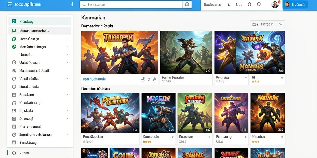 Tampilan menu utama yang menarik dan intuitif.