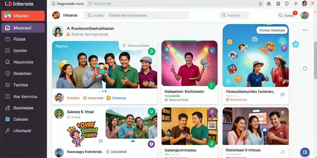 Tampilan awal yang menarik dengan karakter ikonik.