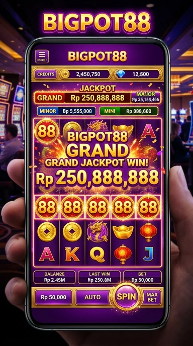 Cuplikan layar menu unduhan bigpot88 untuk perangkat Android